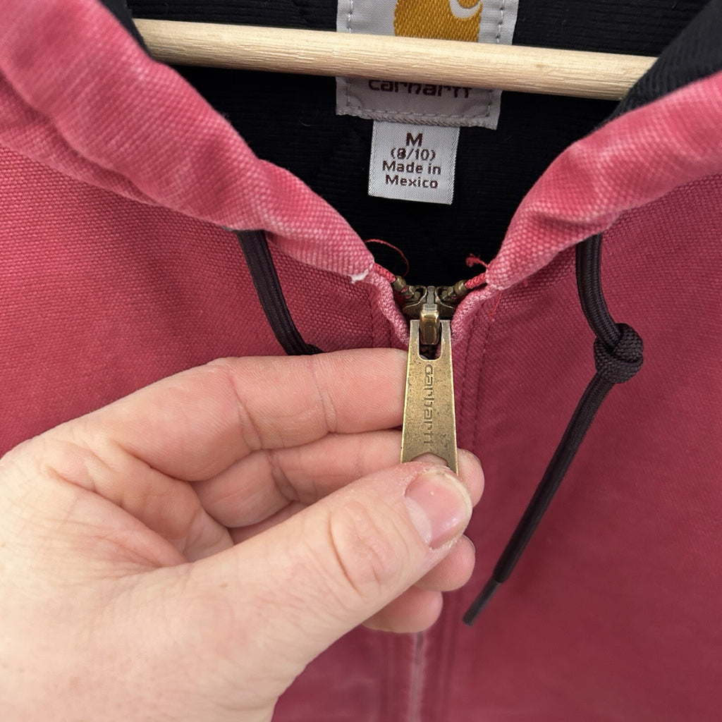 Y2K Carhartt Quilted Hooded Jacket “Crabapple Pink” WJ130 624 Women’s Medium
