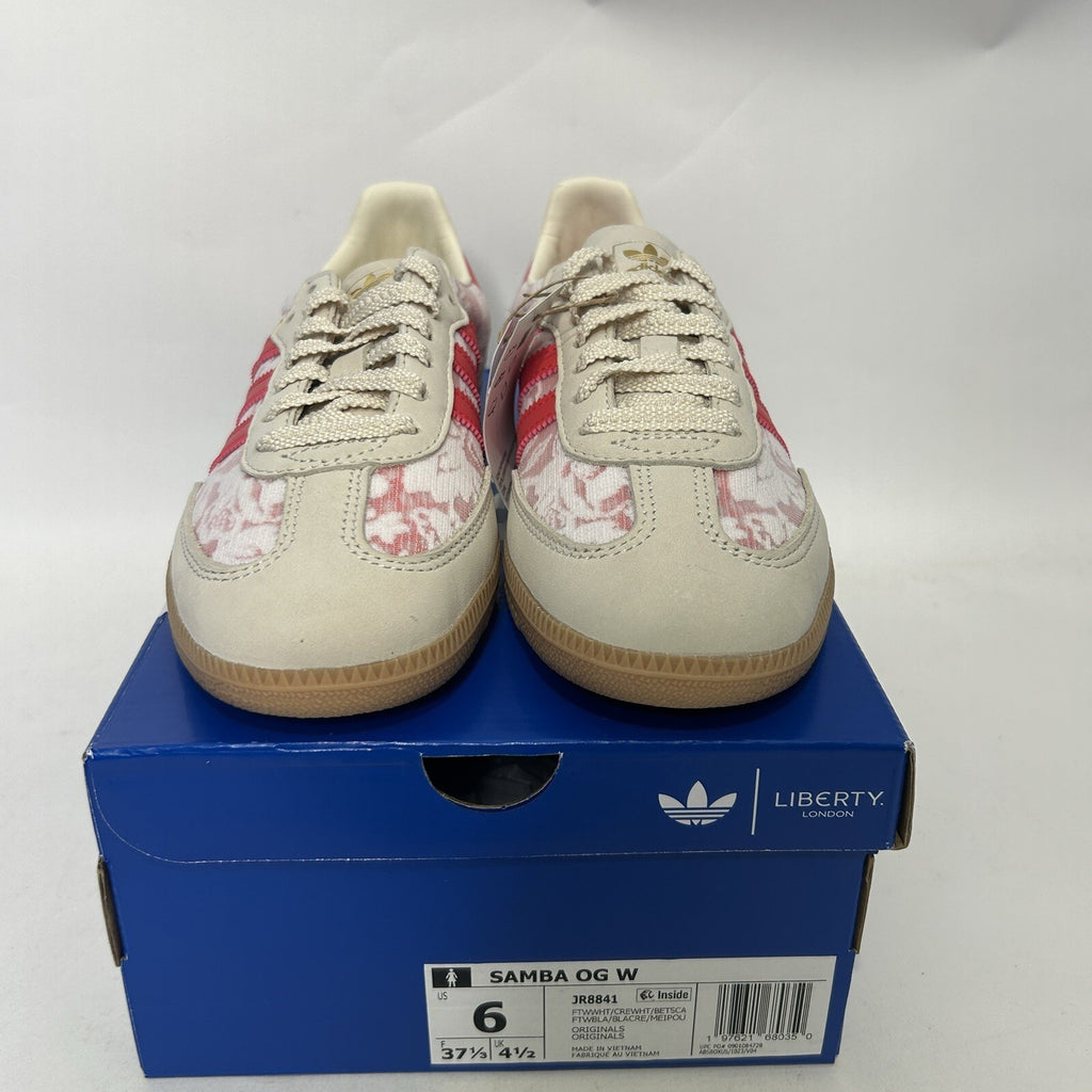Adidas Samba OG X Liberty London - “Better Scarlet” JR8841 Women’s 6 New