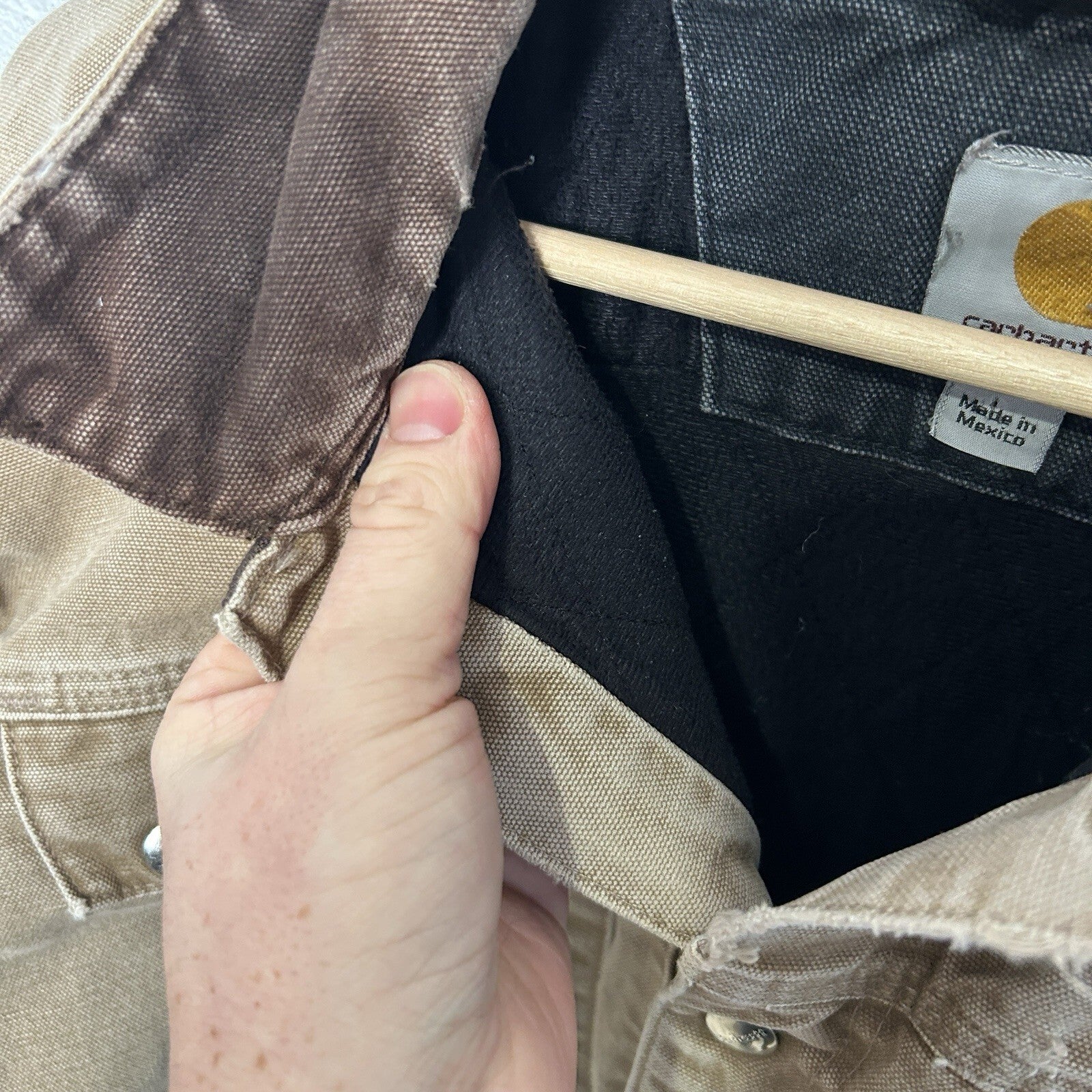 Y2K Carhartt Sandstone Multi-Pocket Jacket “Frontier Brown” J285 FRB Men’s Large