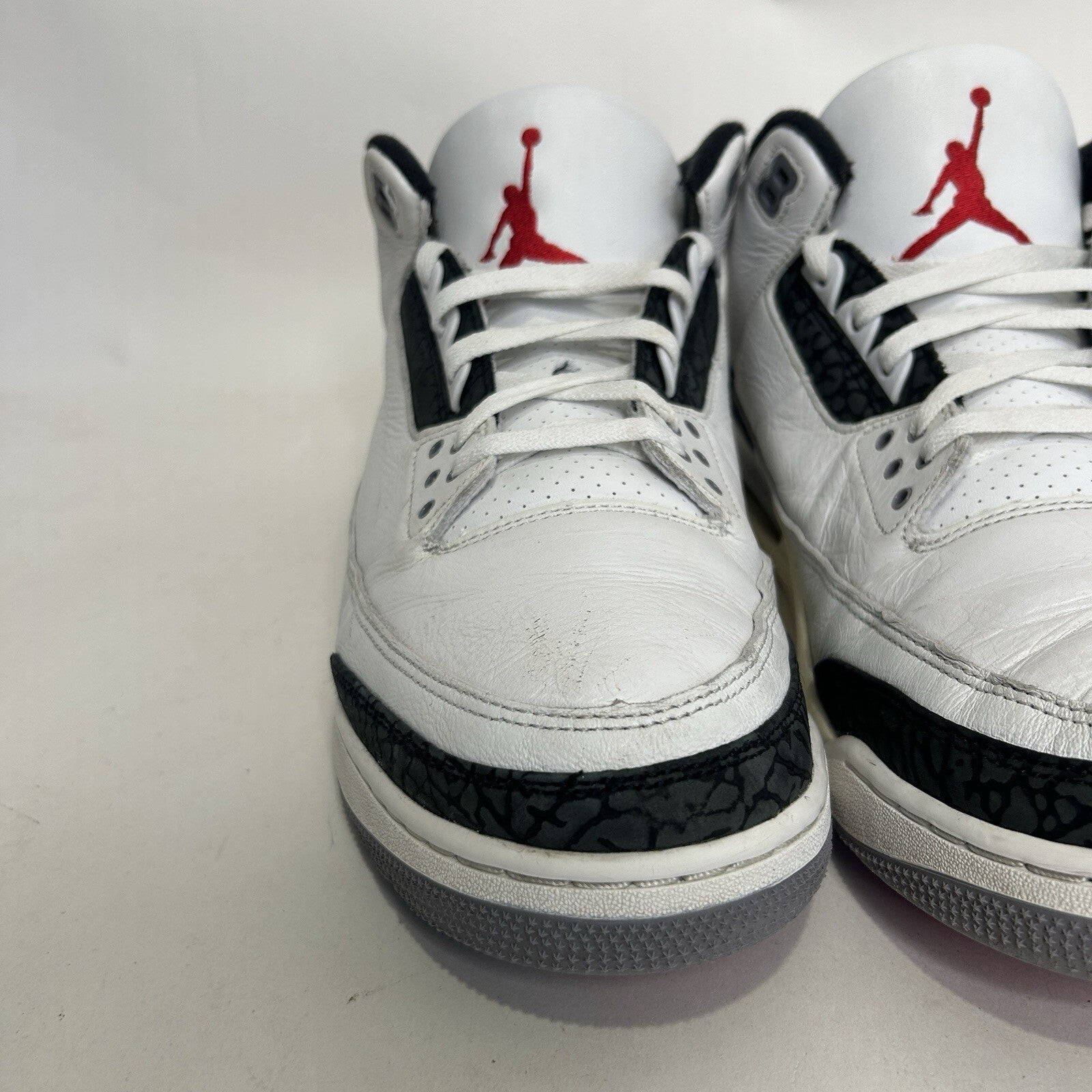 Nike Air Jordan 3 Retro “Cement Grey White Fire Red” CT8532-106 Men’s 14 Worn
