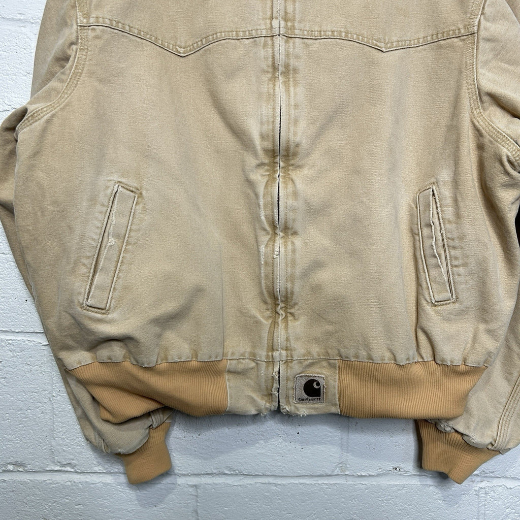Vintage Carhartt Quilted Santa Fe Jacket “Wheat” J14 WET Men’s X-Large