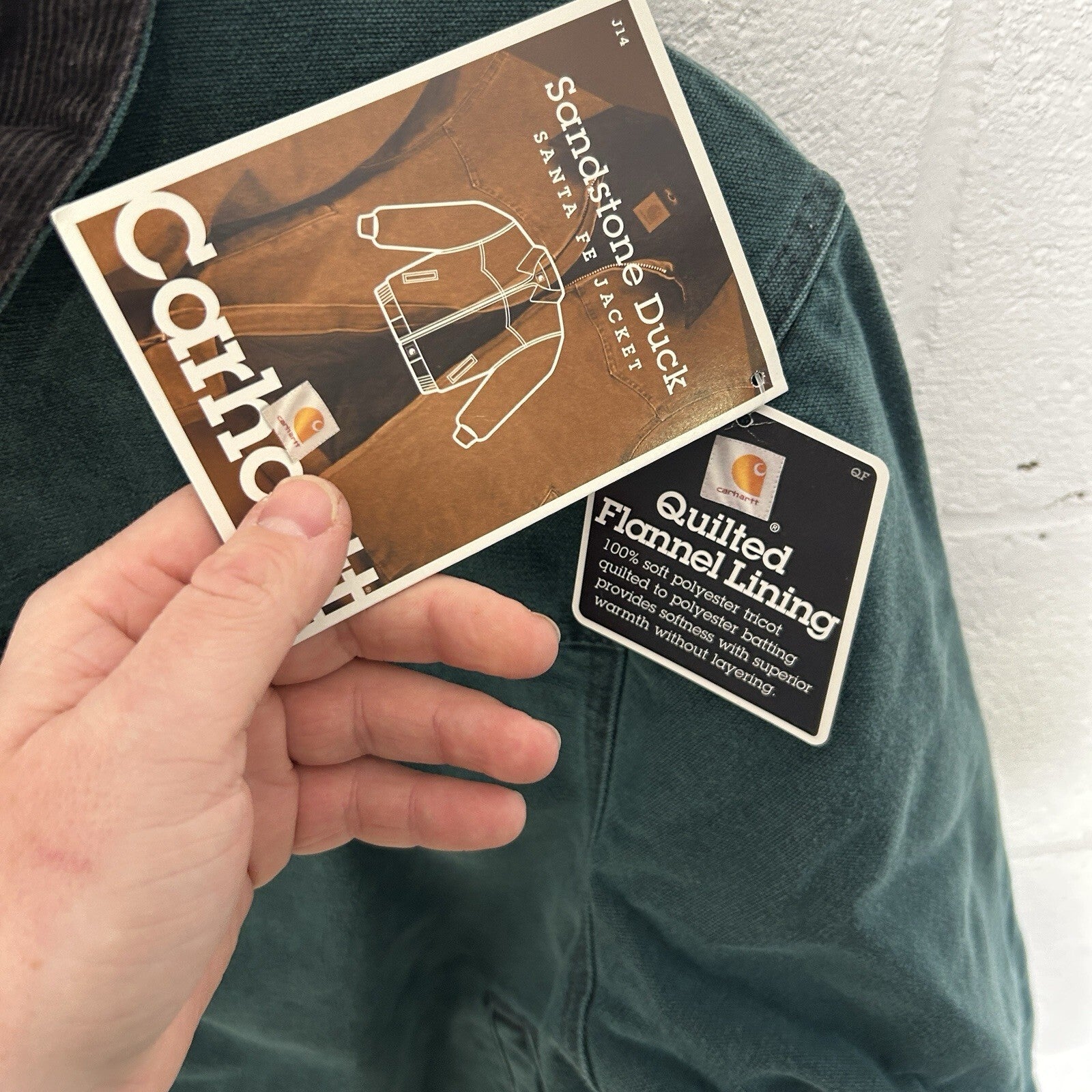Vintage Carhartt Santa Fe Jacket “Hunter Green” J14 HTG Men’s Large NEW
