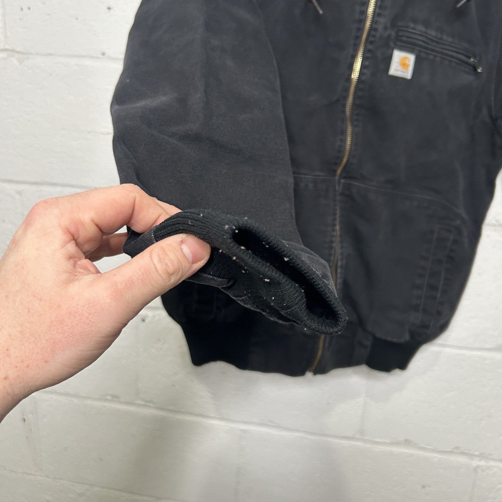 Carhartt Sherpa-Lined Wildwood Jacket “Washed Black” 100815-001 Women’s Medium
