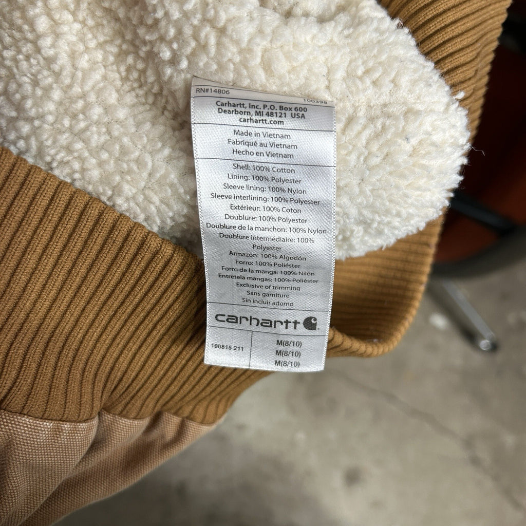 Carhartt Sherpa-Lined Wildwood Jacket “Brown” 100815-211 Women’s Medium