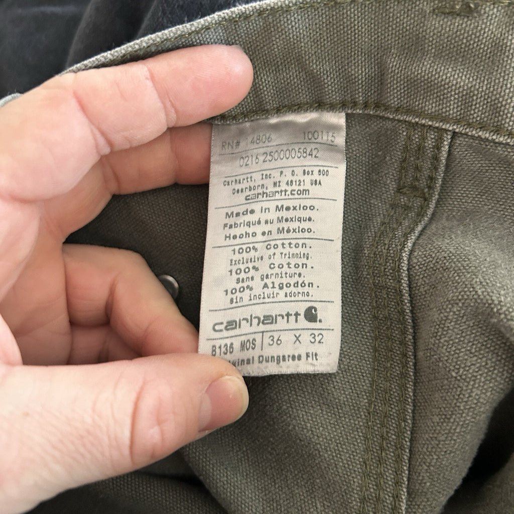 Vintage Carhartt DoubleKnee Dungaree Carpenter Pants “Moss”