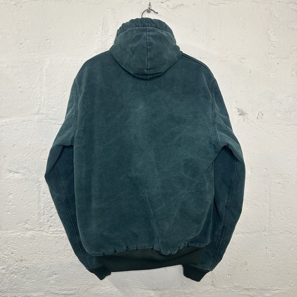 Vintage Carhartt Quilted Hooded Active Jacket “Hunter Green” J06 HTG Men’s Med