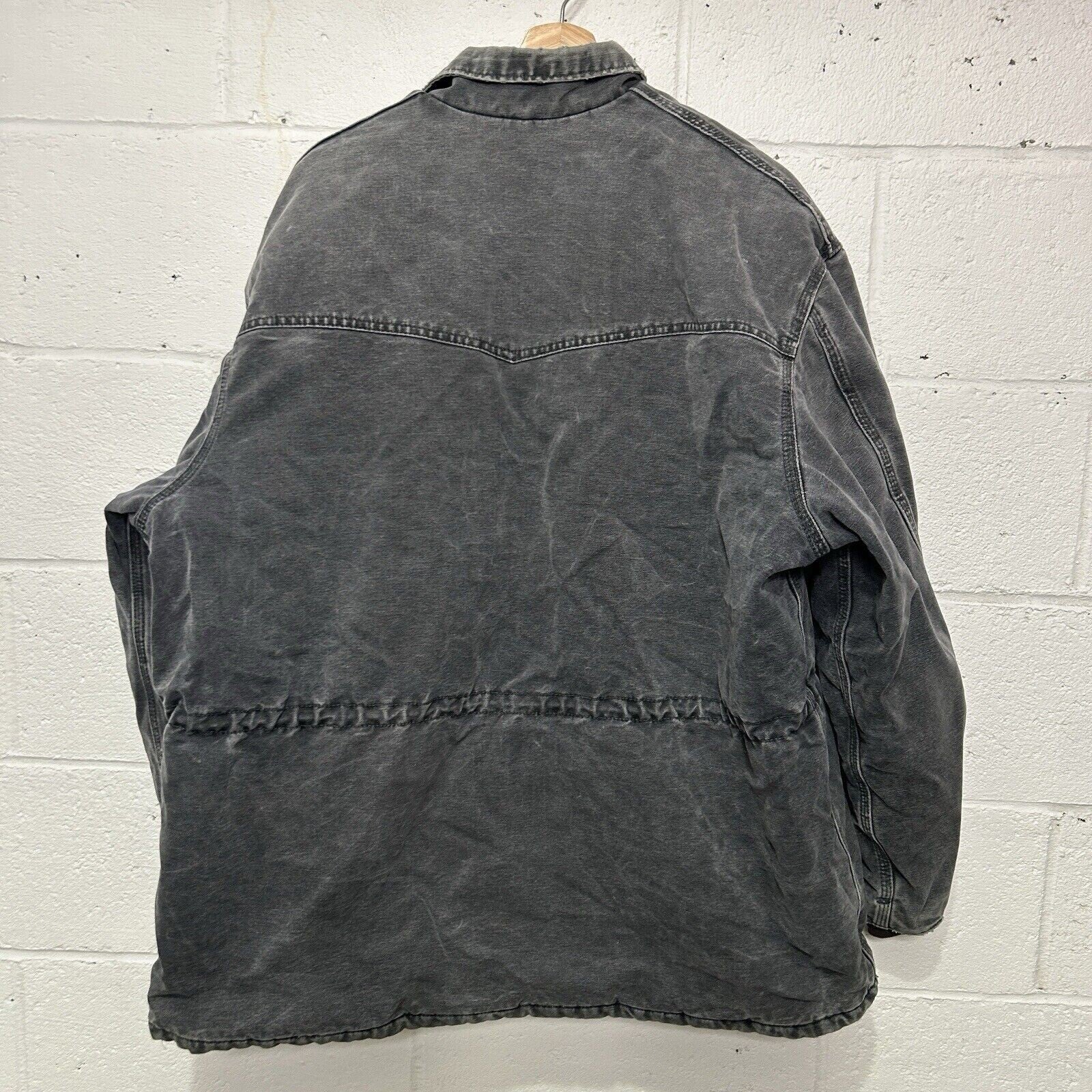 Vintage Carhartt Chore Coat Jacket “Petrol Grey” C46 PTL Men’s X-Large