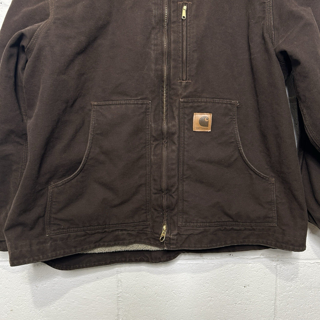 Vintage Carhartt Sherpa-Lined Ridge Jacket “Dark Brown” C61 DKB Men’s X-Large