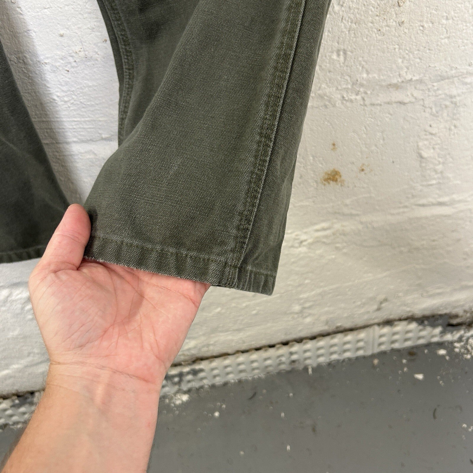 Carhartt Dungaree Fit Carpenter Pants “Moss Green” B11 MOS Size 36x30