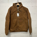 Carhartt Duck Canvas Hooded Quilt-Lined Jacket “Brown” J130