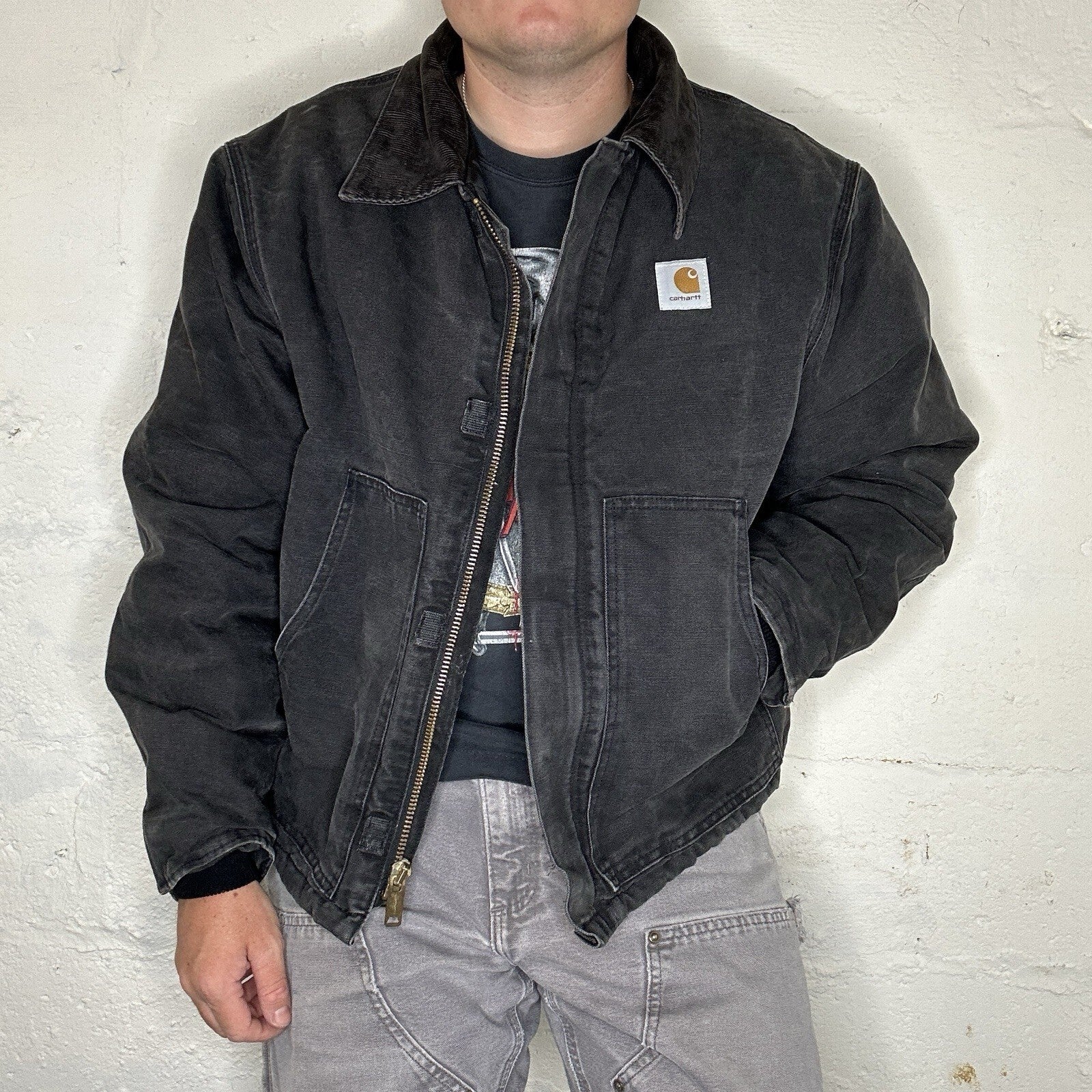 Vintage Carhartt Quilted Artic Jacket “Black” JQ185/J02 BLK Men’s X-Large