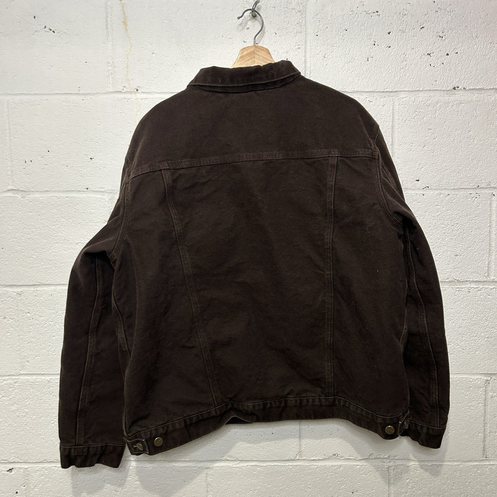 Carhartt Sherpa-Lined Trucker Jacket “Dark Brown” J233 DKB