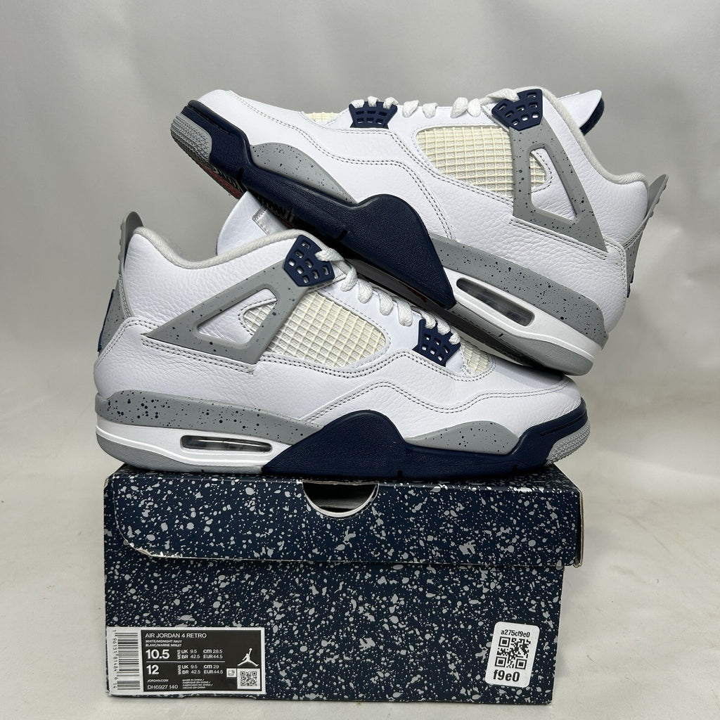 Nike Air Jordan 4 Retro “Midnight Navy” 2022 DH6927-140 Men’s 10.5 New