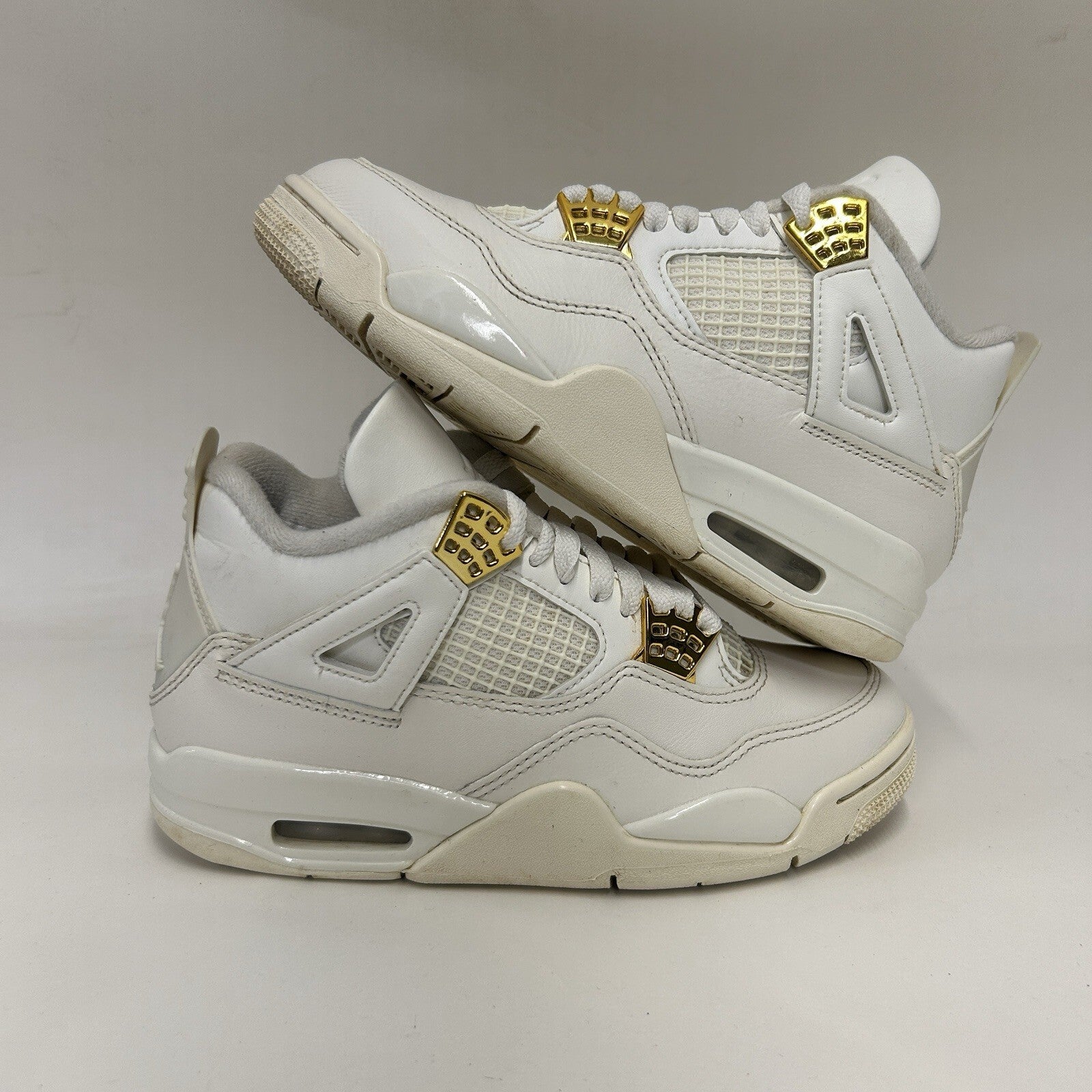 Nike Air Jordan 4 Retro WMNS “Sail Metallic Gold" AQ9129-170 Women’s 6