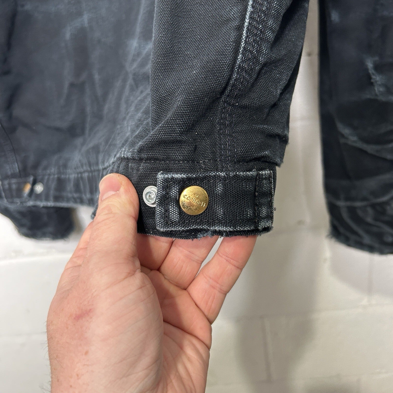 Vintage Carhartt Blanket-Lined Detroit Jacket “Black” Leupold J001 BLK Men’s L