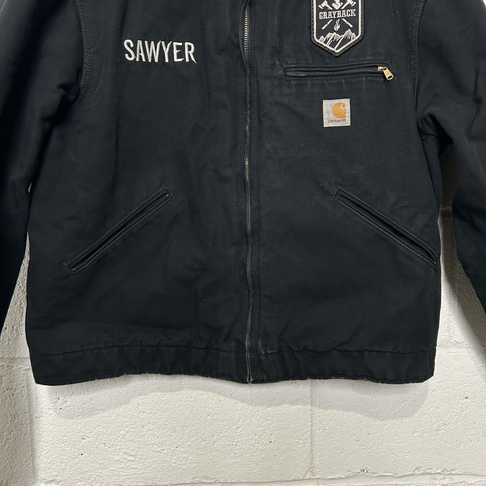 Y2K Carhartt Blanket-Lined Detroit Jacket “Black” J001 BLK Men’s Large