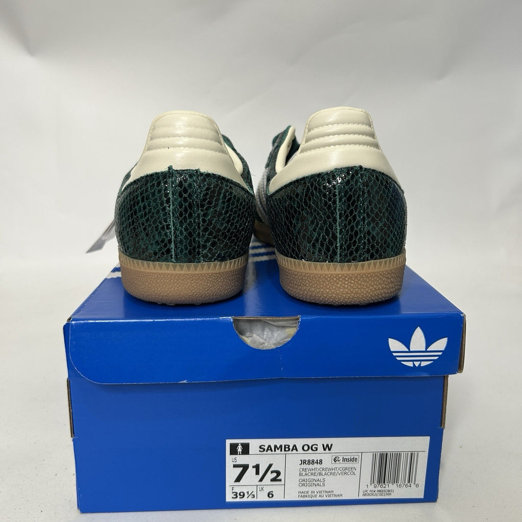adidas Samba OG Snakeskin Pack - “Collegiate Green” JR8848 Women’s 7.5 New