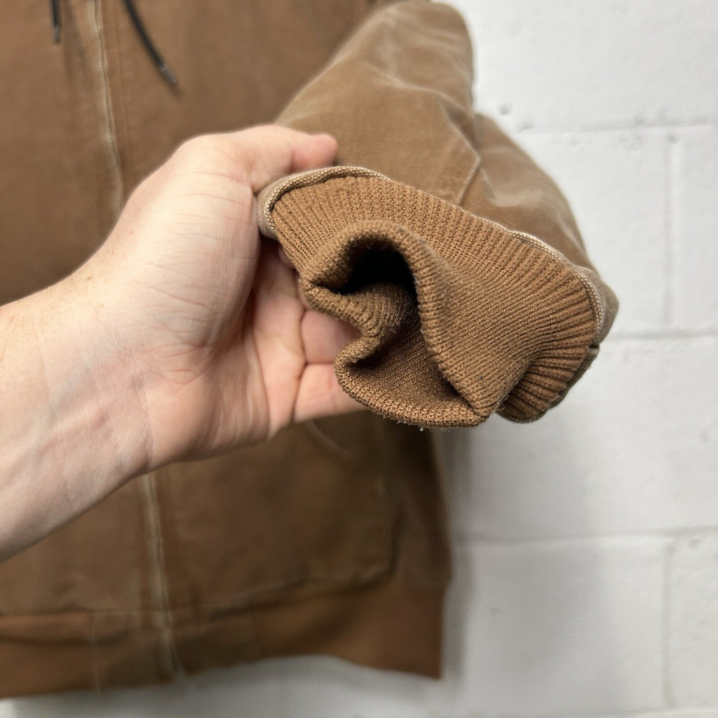 Y2K Carhartt Quilted Hooded Active Jacket “Brown” WJ130 BRN Women’s Large