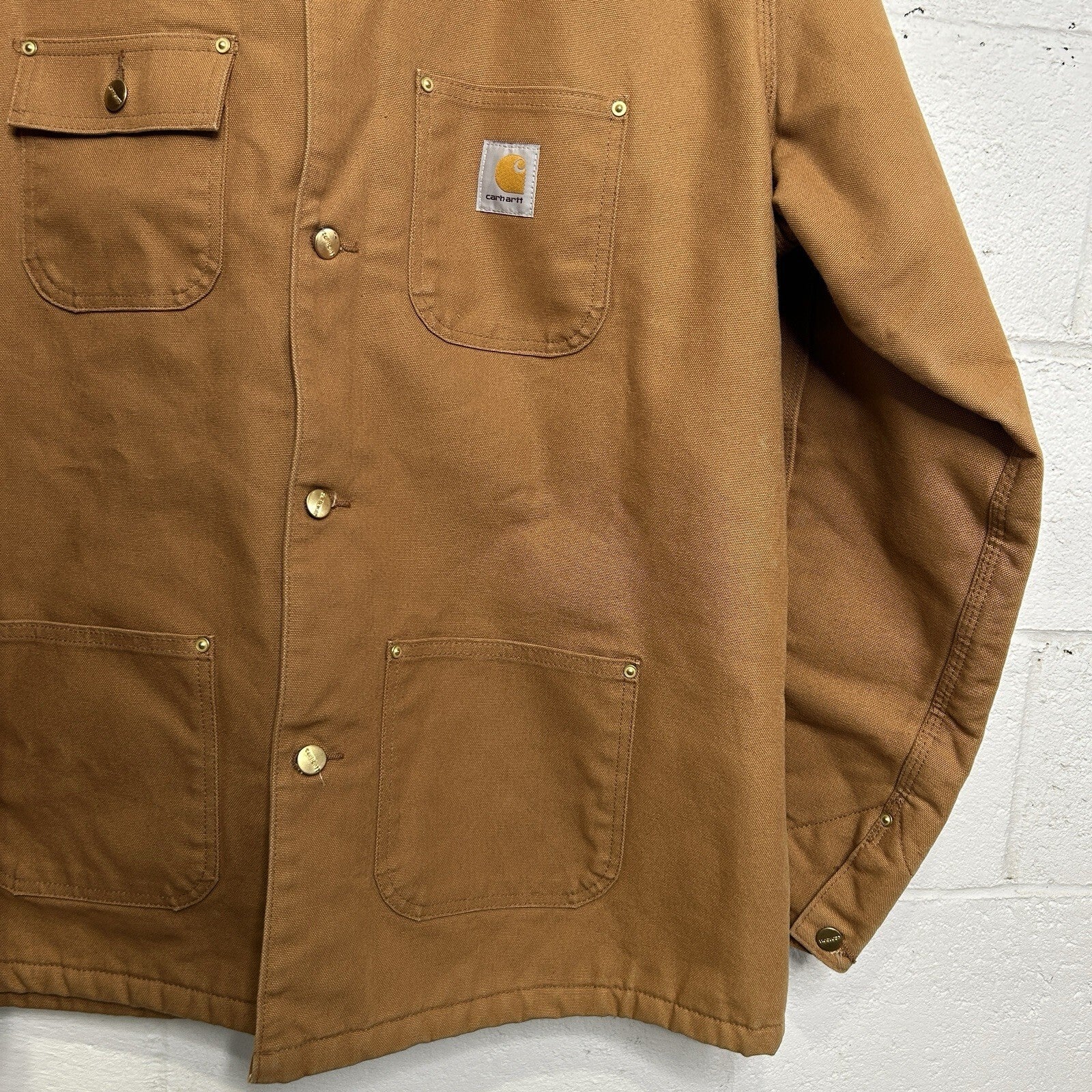 Carhartt Blanket Lined Corduroy Collar Chore Coat “Brown” C001 BRN Men’s XL