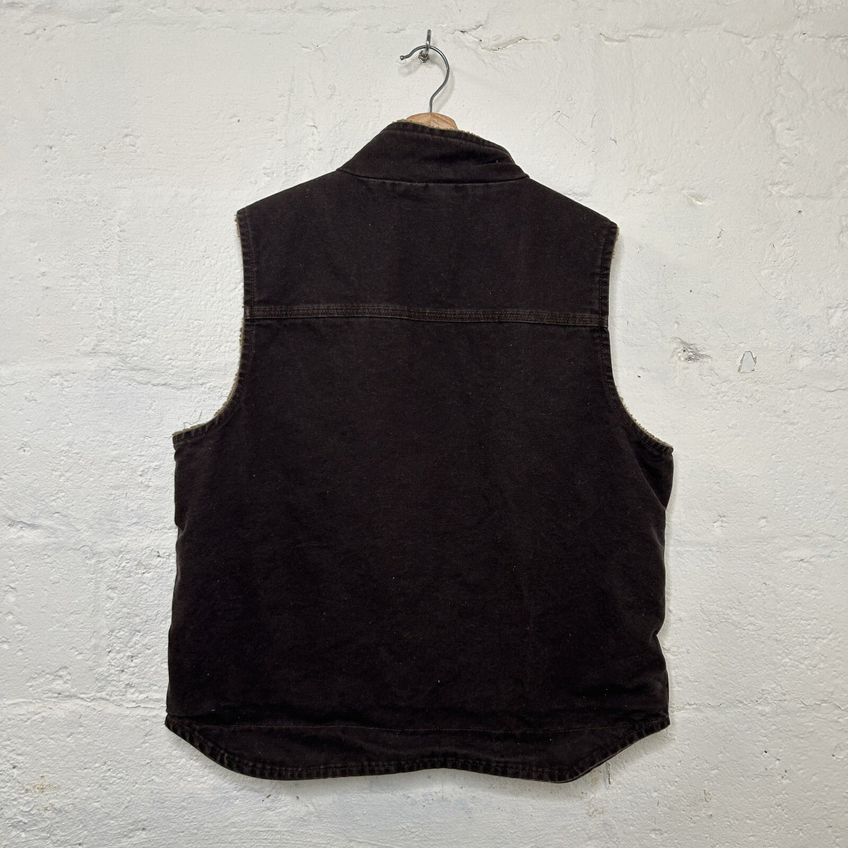 Carhartt Sherpa-Lined Mock-Neck Vest “Dark Brown” V33 DKB Men’s Large