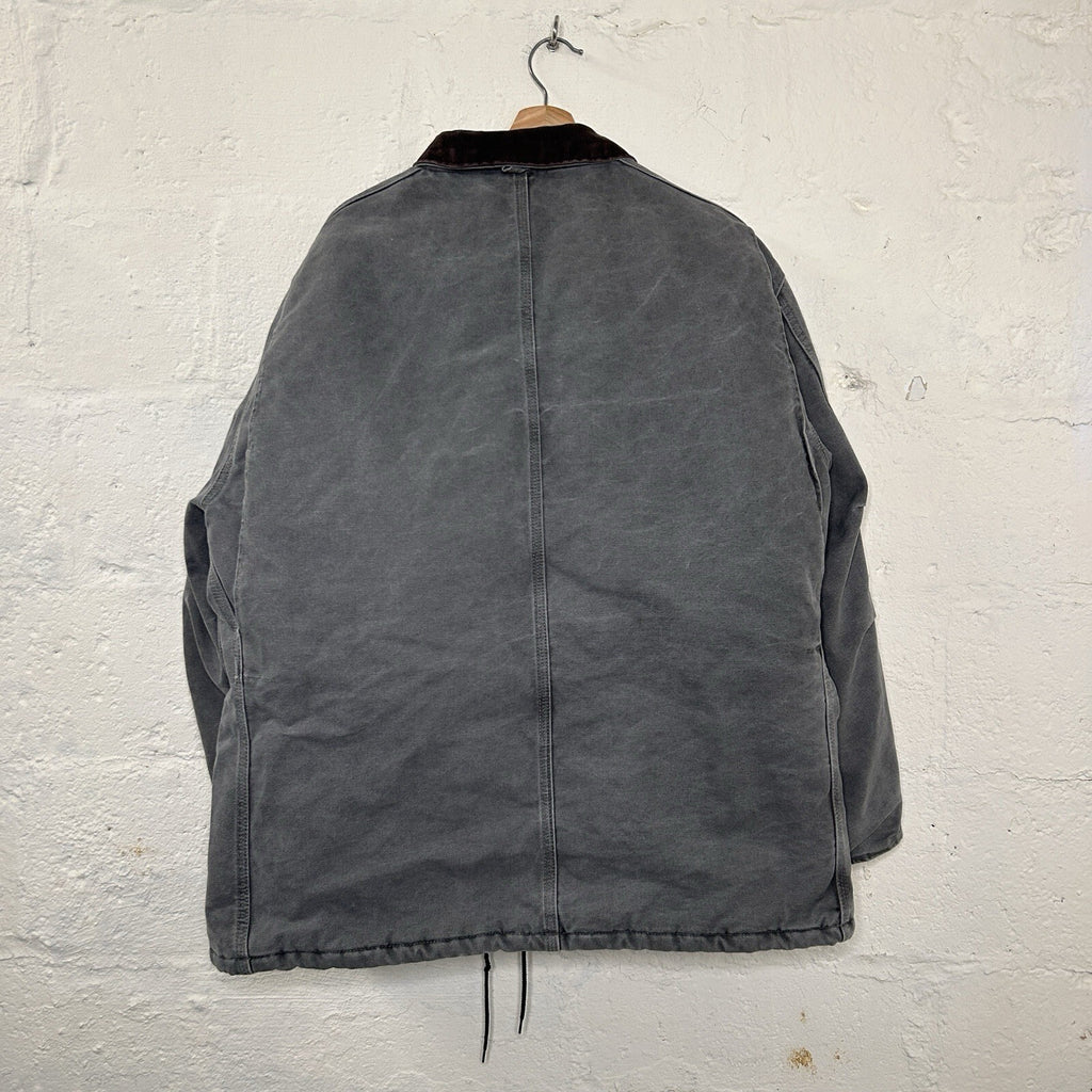 Vintage Carhartt Quilted Arctic Chore Jacket “Cement Grey” C26 CMT Men’s X-Large