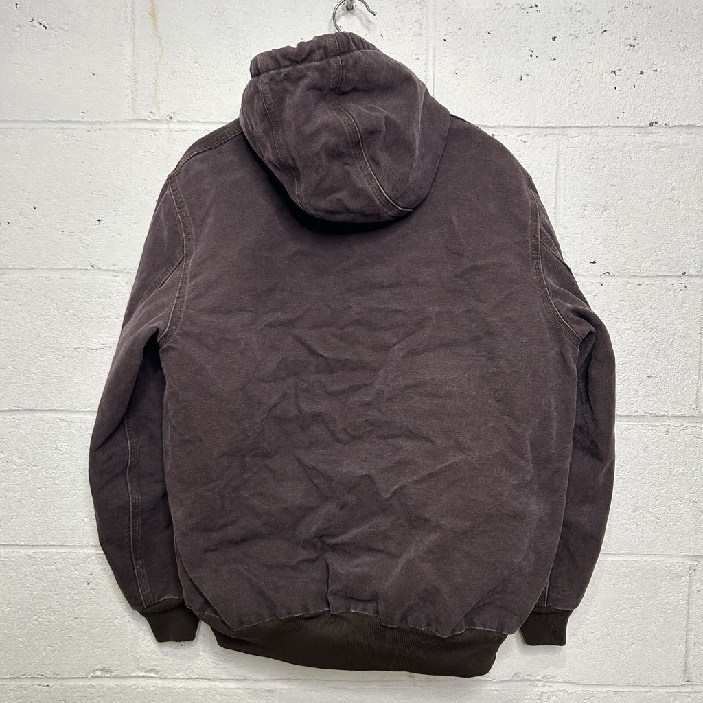 Y2K Carhartt Quilted Hooded Active Jacket “Dark Brown” WJ130 DKB Women’s XL