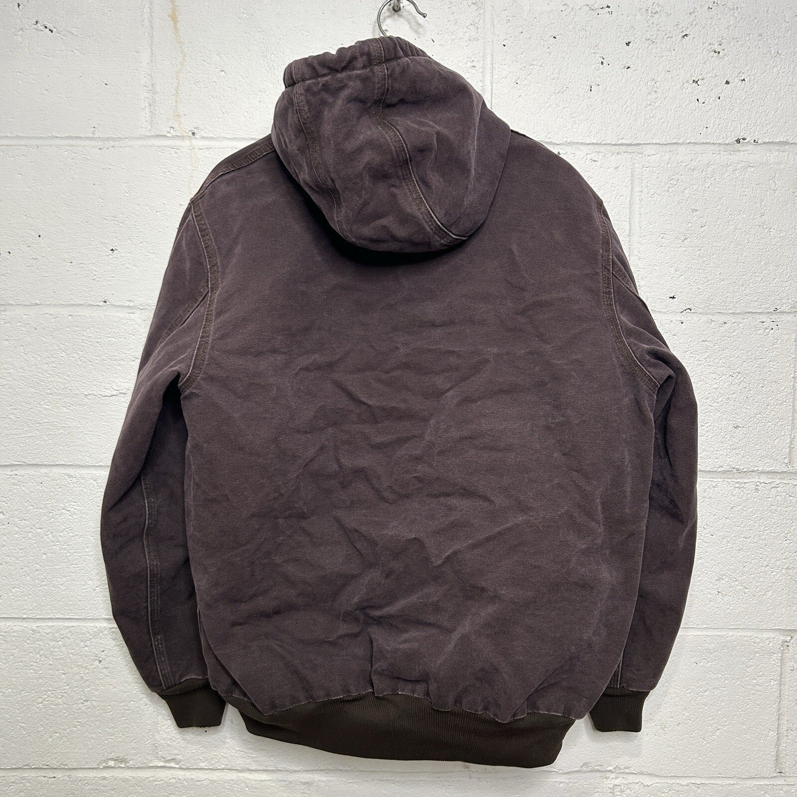 Y2K Carhartt Quilted Hooded Active Jacket “Dark Brown” WJ130 DKB Women’s XL