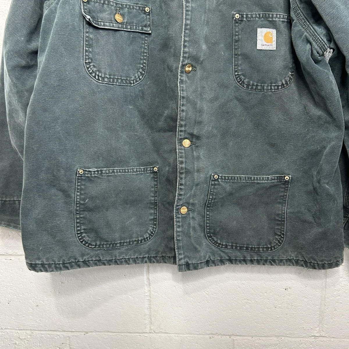 Vintage Carhartt Blanket-Lined Chore Coat “Hunter Green” CB2043 Men’s X-Large
