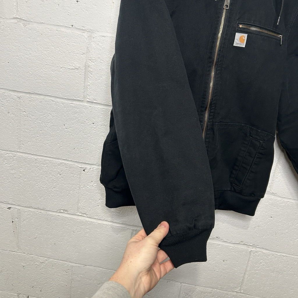 Carhartt Sherpa-Lined Wildwood Jacket “Washed Black” 100815-001 Women’s XL