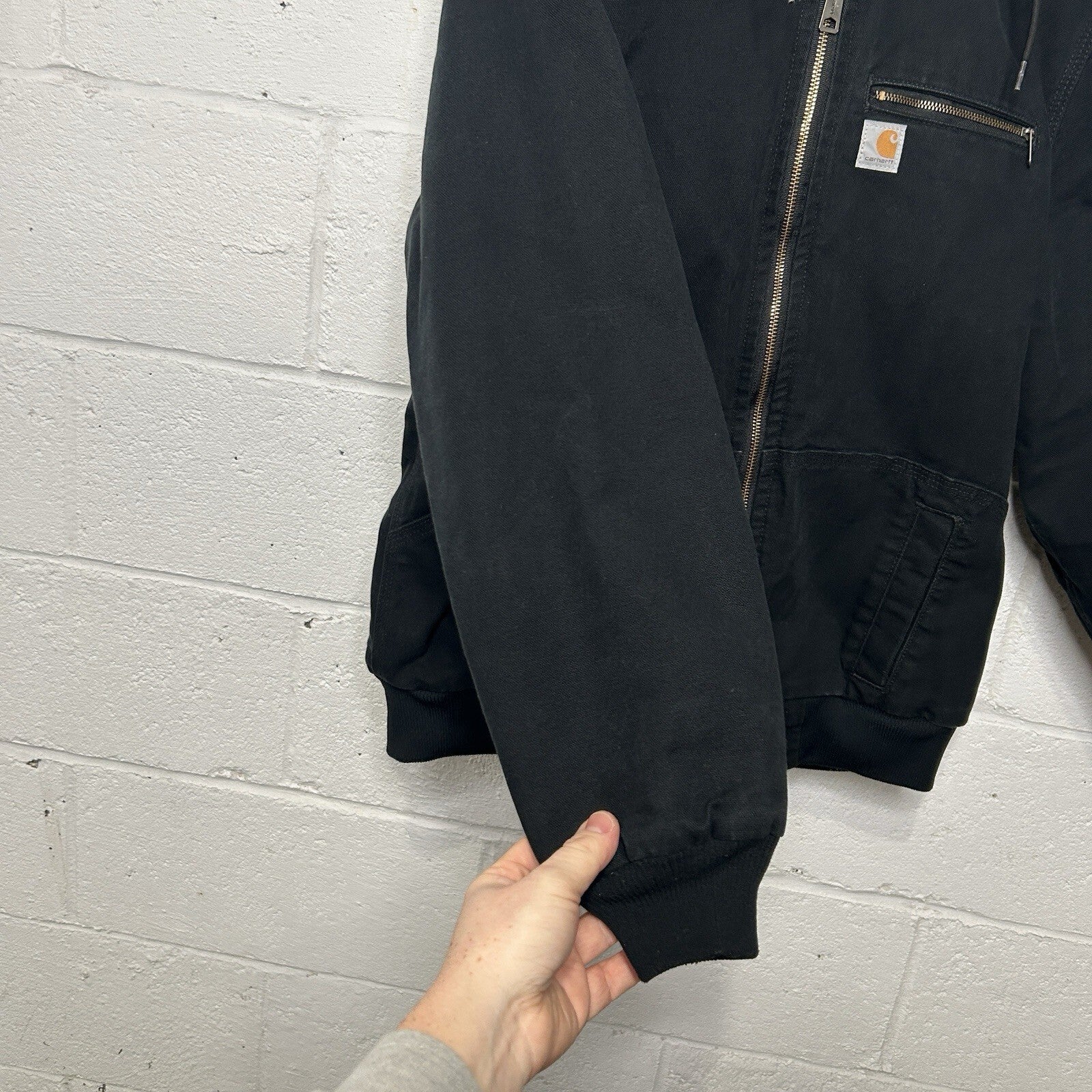 Carhartt Sherpa-Lined Wildwood Jacket “Washed Black” 100815-001 Women’s XL