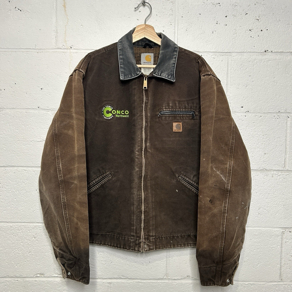 Vintage Carhartt Blanket-Lined Detroit Jacket “Dark Brown” J97 DKB Men’s Large