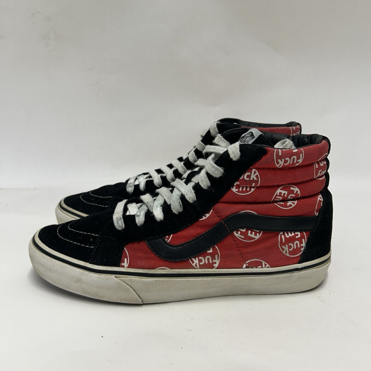VANS x Supreme SK8-Hi F*ck Em FE “Red Black” Men's 8.5 Rare