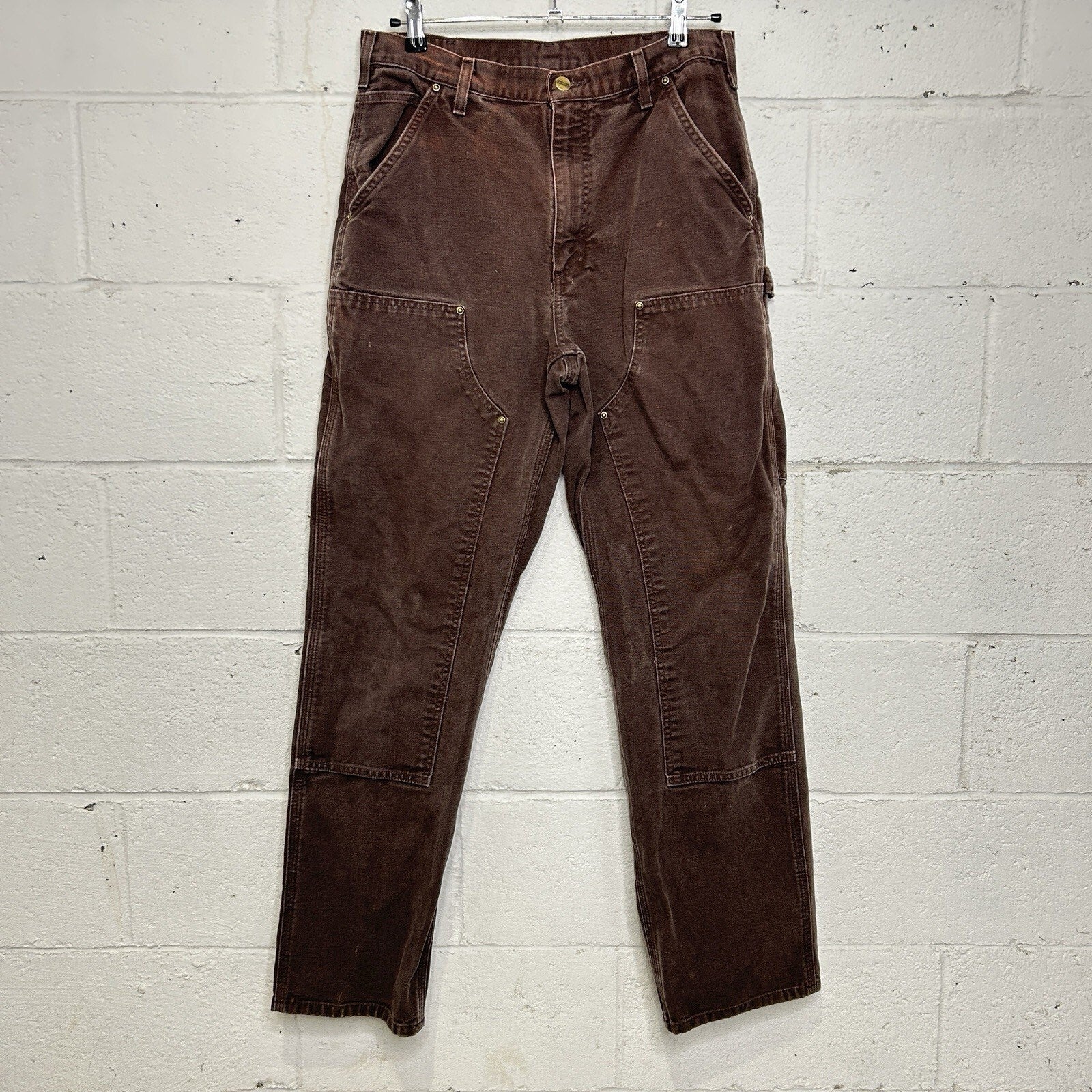 Vintage Carhartt DoubleKnee Dungaree Pants “Dark Brown”