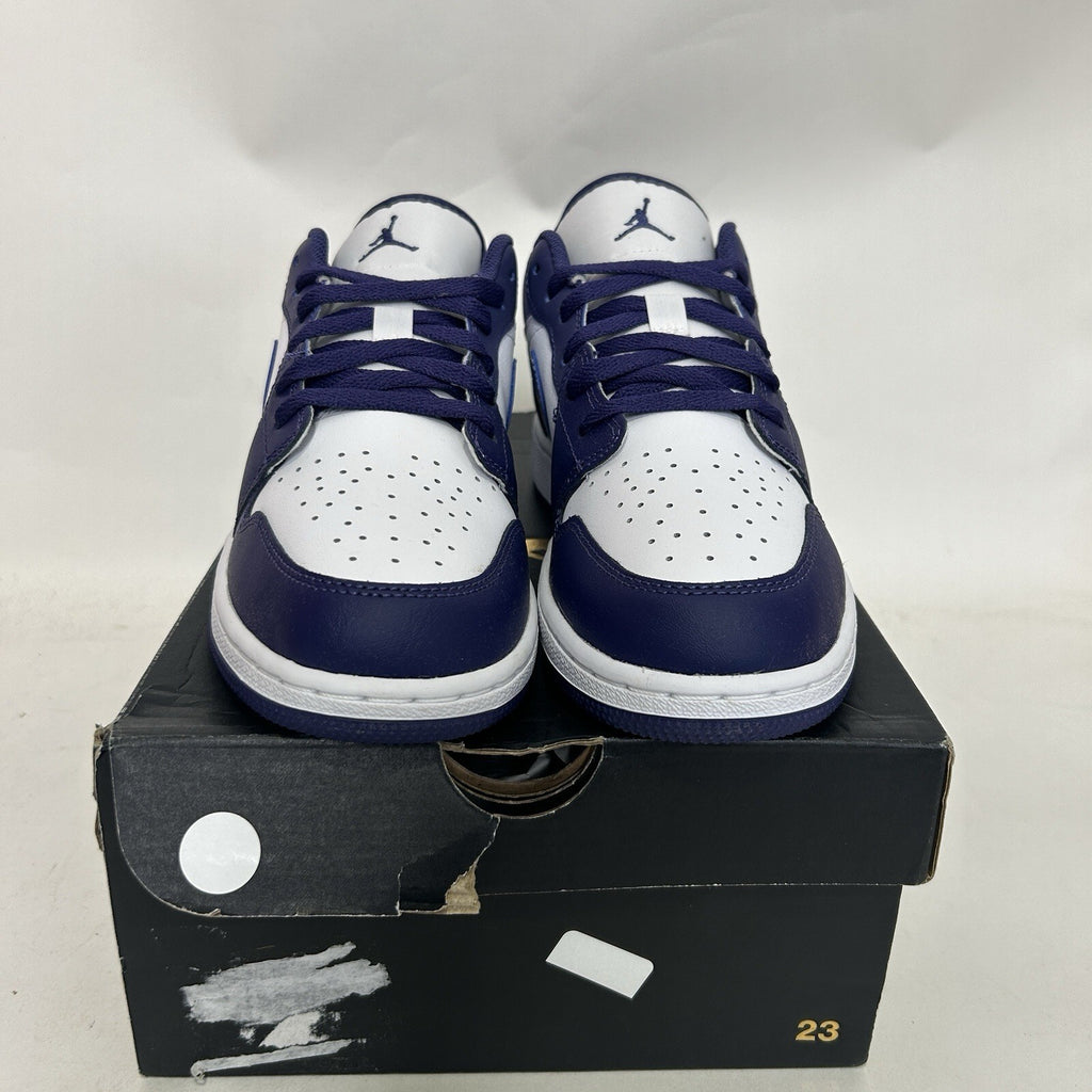 Nike Air Jordan 1 Low Retro GS “Blueberry/Sky Purple” 553560-515 6Y/Women’s 7.5