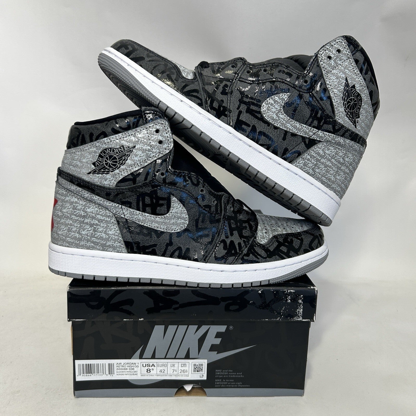 Nike Air Jordan 1 OG High “Rebellionaire/Grey Black” 555088-036 Men’s 8.5 New