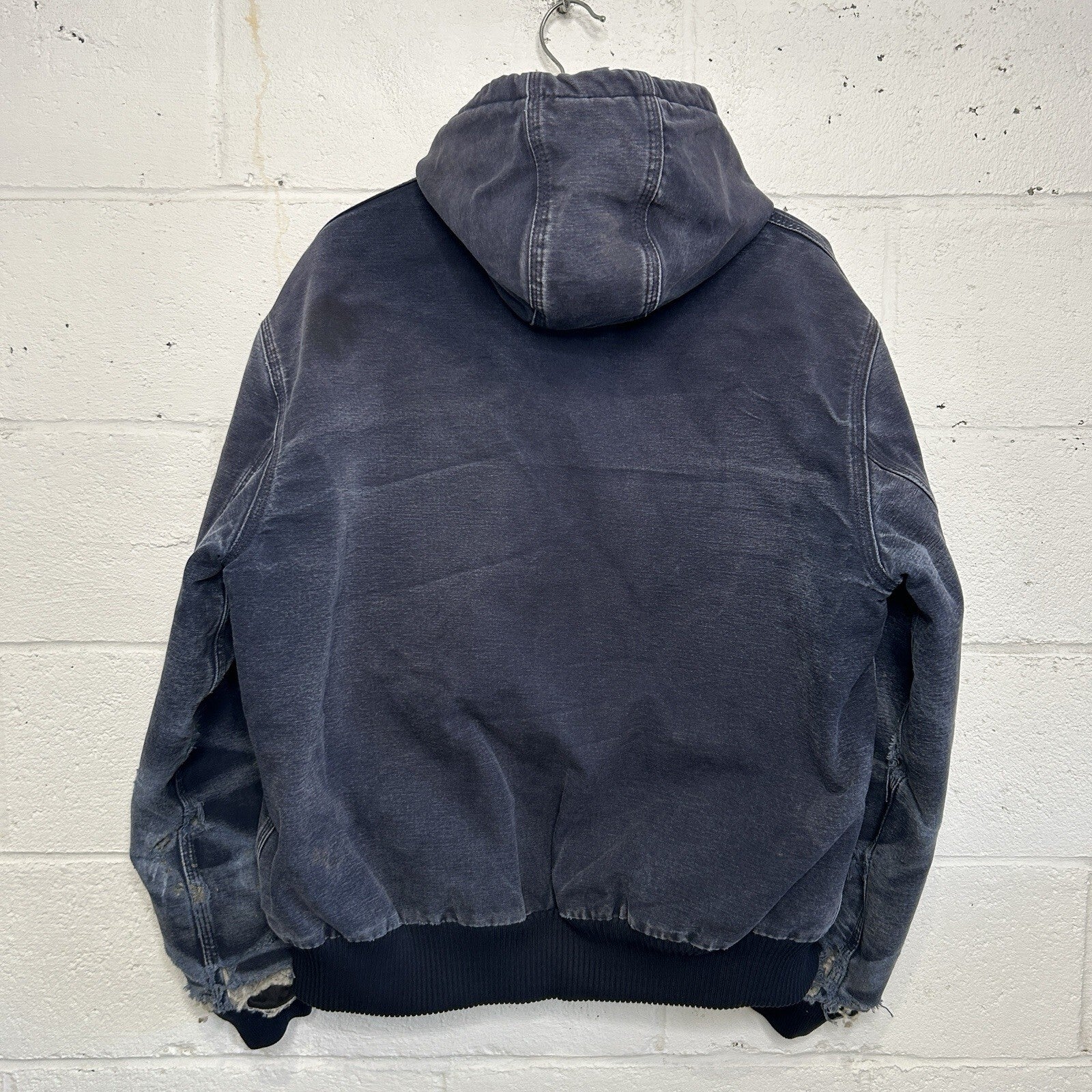 Vintage Carhartt Hooded Active Jacket “Dark Navy” Yankees J140 DNY Men’s X-Large
