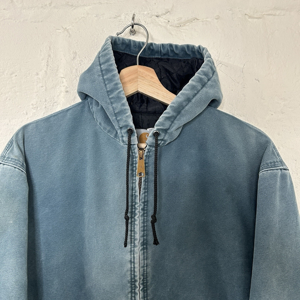 Vintage Carhartt Quilted Hooded Active Jacket “Cobalt Blue” JQ296