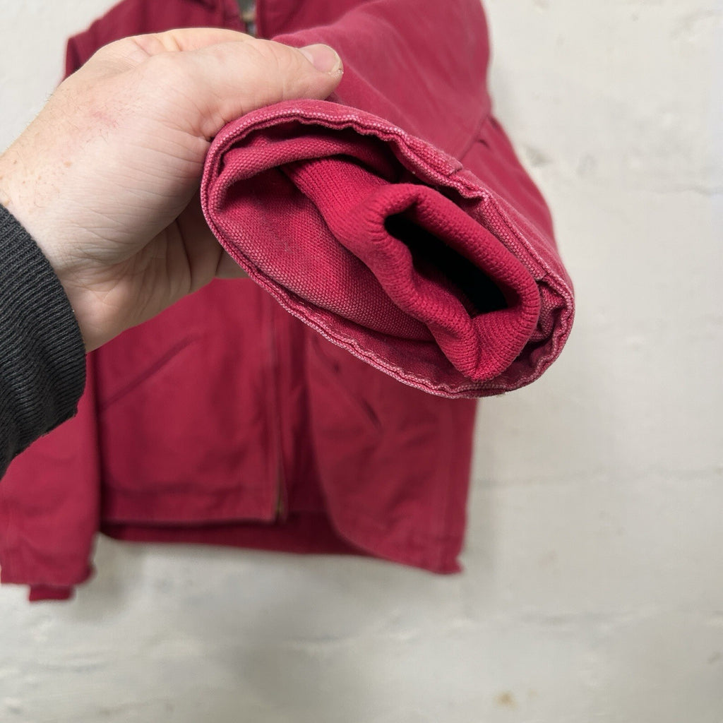 Carhartt Sherpa-Lined Hooded Detroit Jacket “Scarlet Red”WJ141 SCA Women’s Large