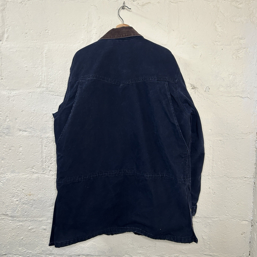 Vintage Carhartt Blanket-Lined Barn Jacket “Midnight Blue” C52 MDT Men’s Large