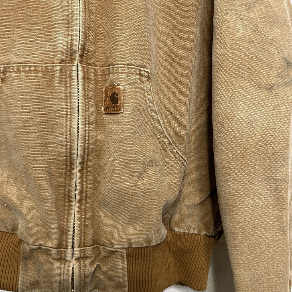 Carhartt Sandstone Quilted Hooded Active Jacket “Brown” J130-211 Men’s Small