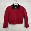 Vintage Carhartt Firm Duck Quilt-Lined Detroit Jacket “Red” JQ600 Youth Medium