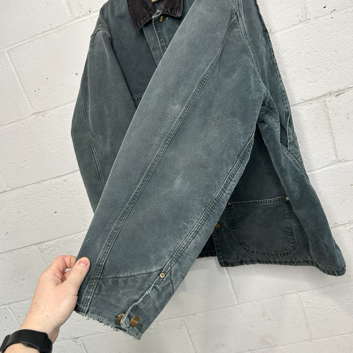Vintage Carhartt Blanket-Lined Chore Coat “Hunter Green” CB2043 Men’s X-Large