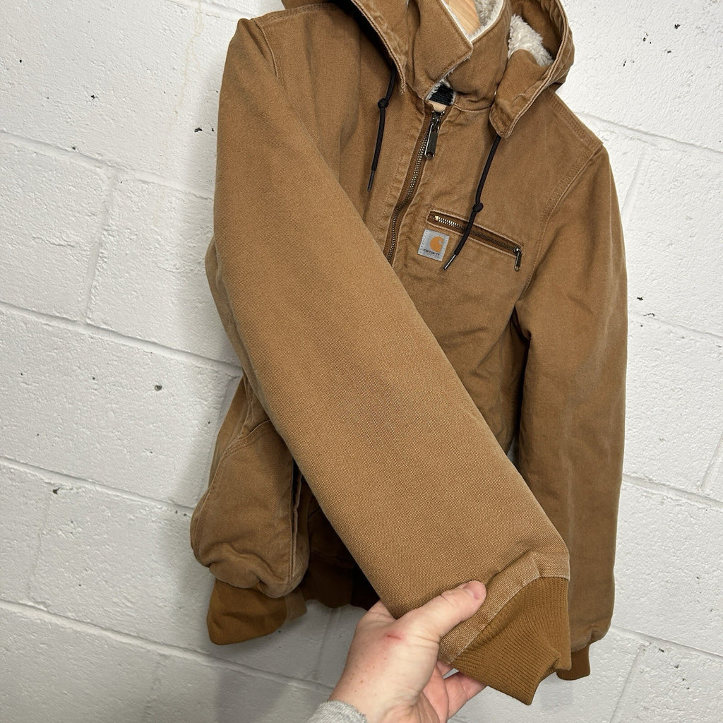 Carhartt Sherpa-Lined Wildwood Jacket “Brown” 100815-211 Women’s Medium