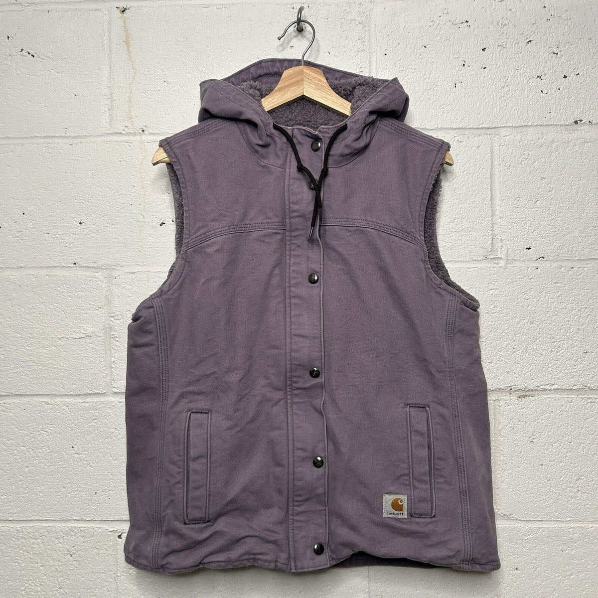Carhartt Sandstone Sherpa-Lined Berkley Hooded Vest “Purple” 100820 563