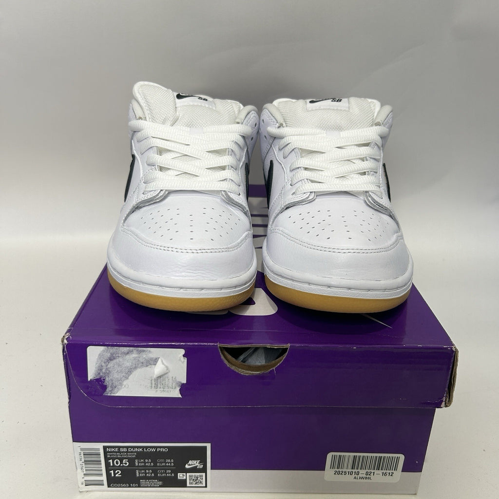 Mens Nike SB Dunk Low Pro "White Gum" CD2563-101 Men’s 10.5 New