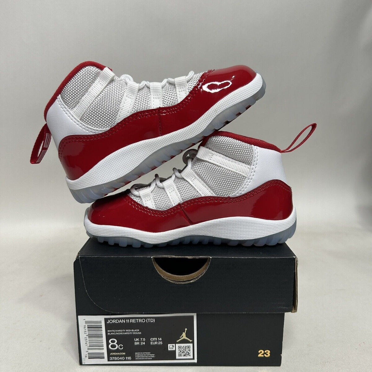 Nike Air Jordan 11 Retro TD “Cherry Red White” 2024
