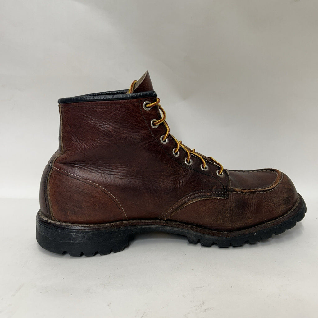 Red Wing Roughneck 6-inch Moc Work Boots “Dark Brown” 8146 Men’s 12D Worn
