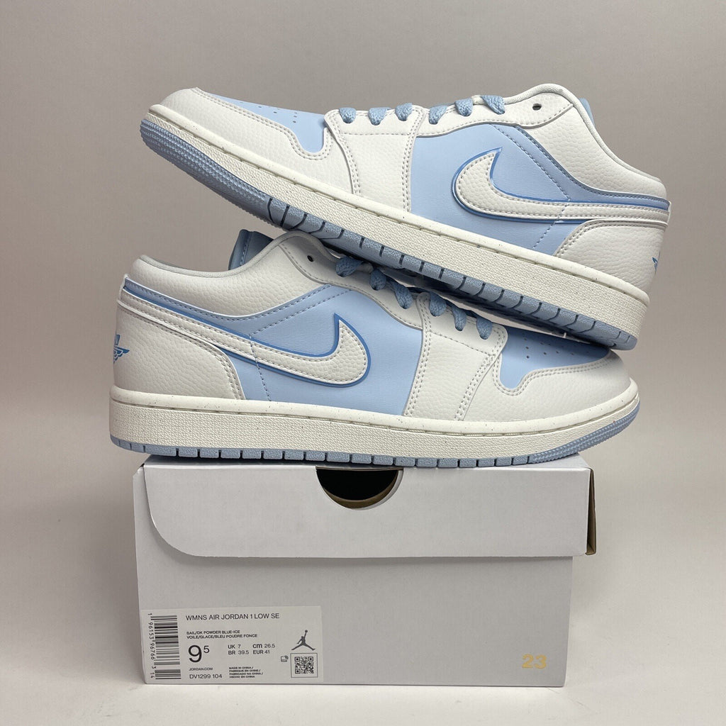 Nike Air Jordan 1 Low Retro “Powder Ice Blue” Size 9.5 Women’s New DV1299-104