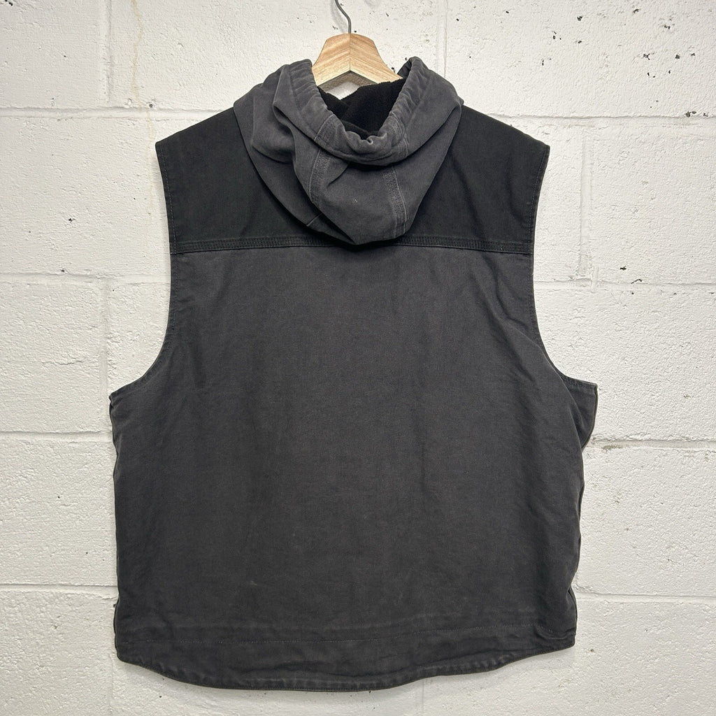 Carhartt Fleece-Lined Knoxville Hooded Vest “Shadow Grey”
