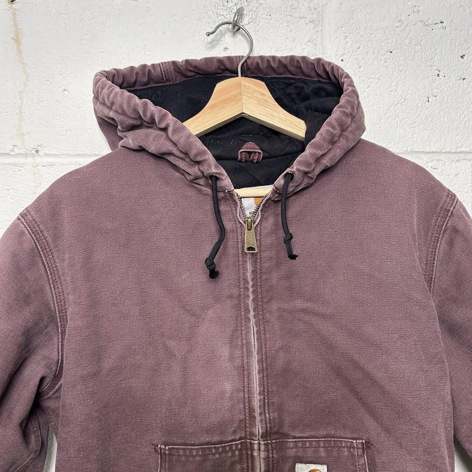 Vintage Carhartt Quilted Active Jacket “Deep Plum” WJ130 DPM Women’s Small